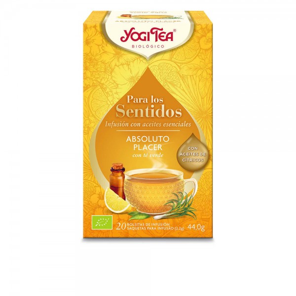 Infusion Yogi Tea Sentidos Absoluto placer Λεμονί Πράσινο τσάι (20 x 2,2 g)